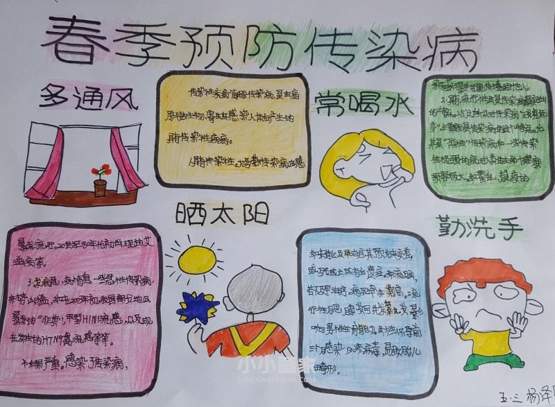 五年级讲卫生预防春季传染病手抄报简单漂亮- www.chuantongba.top