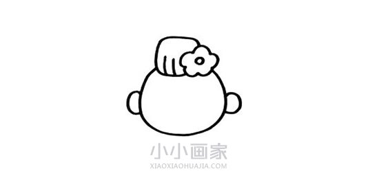 穿和服的日本女孩简笔画画法图片步骤- www.chuantongba.top