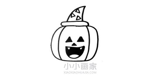 南瓜怪人简笔画画法图片步骤- www.chuantongba.top