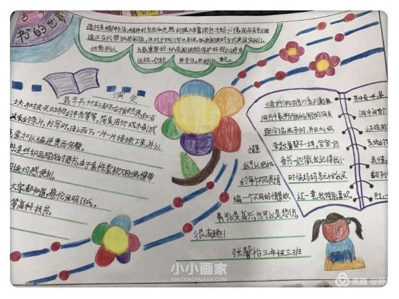 三年级神奇的书手抄报图片简单- www.chuantongba.top