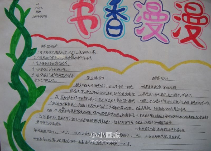 六年级书香满园醉人生手抄报内容图片- www.chuantongba.top