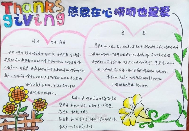 感恩节手抄报怎么画步骤漂亮- www.chuantongba.top