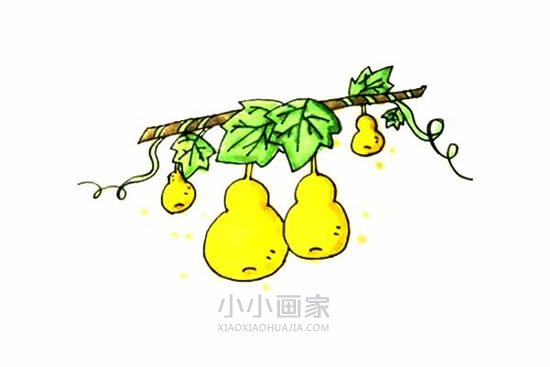 可爱葫芦简笔画画法图片步骤- www.chuantongba.top