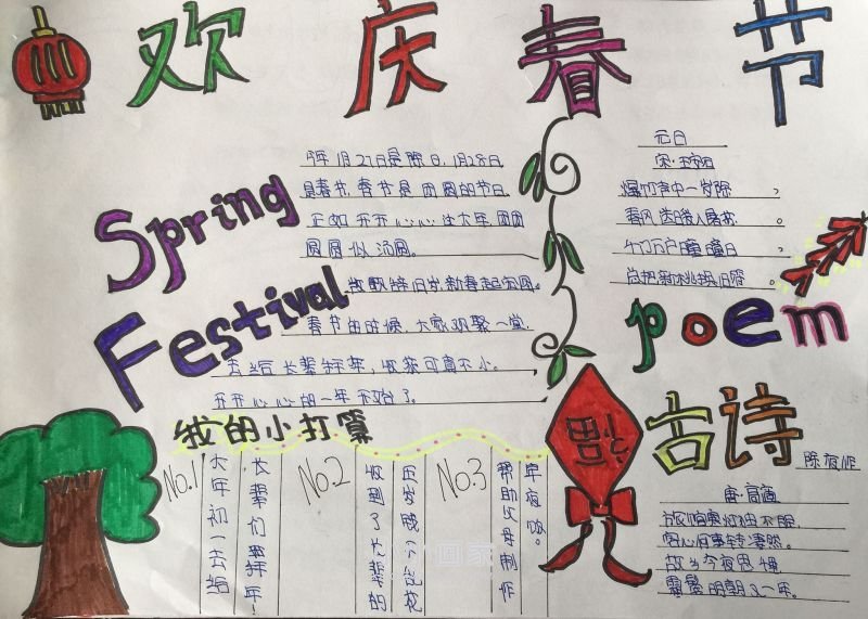 六年级欢庆春节手抄报图片简单- www.chuantongba.top