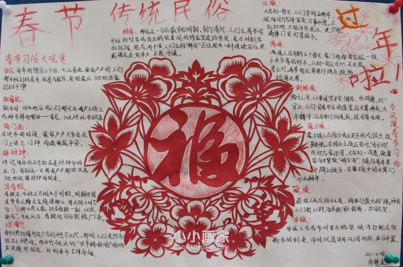 春节传统民俗手抄报内容漂亮初一- www.chuantongba.top