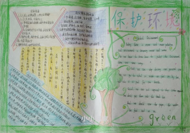 保护环境手抄报简单漂亮八年级- www.chuantongba.top
