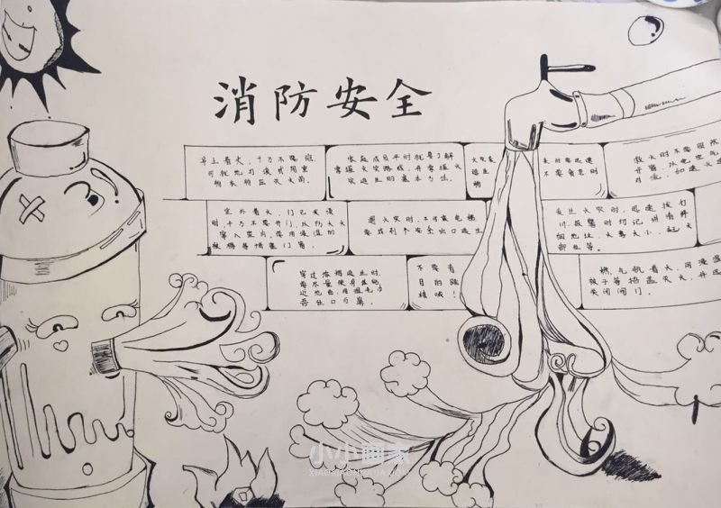 消防安全知识手抄报图片大全六年级- www.chuantongba.top
