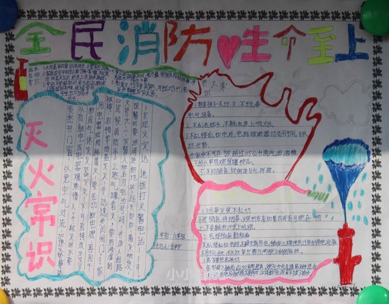 “全民消防生命至上”手抄报内容图片七年级- www.chuantongba.top