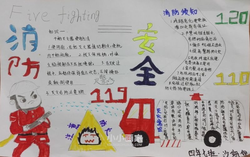“关注消防平安你我”手抄报图片大全简单四年级- www.chuantongba.top
