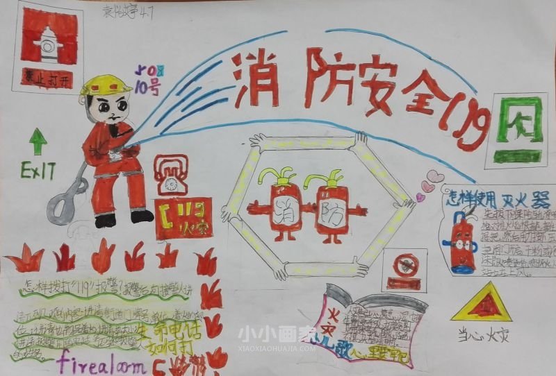 “关注消防平安你我”手抄报图片大全简单四年级- www.chuantongba.top