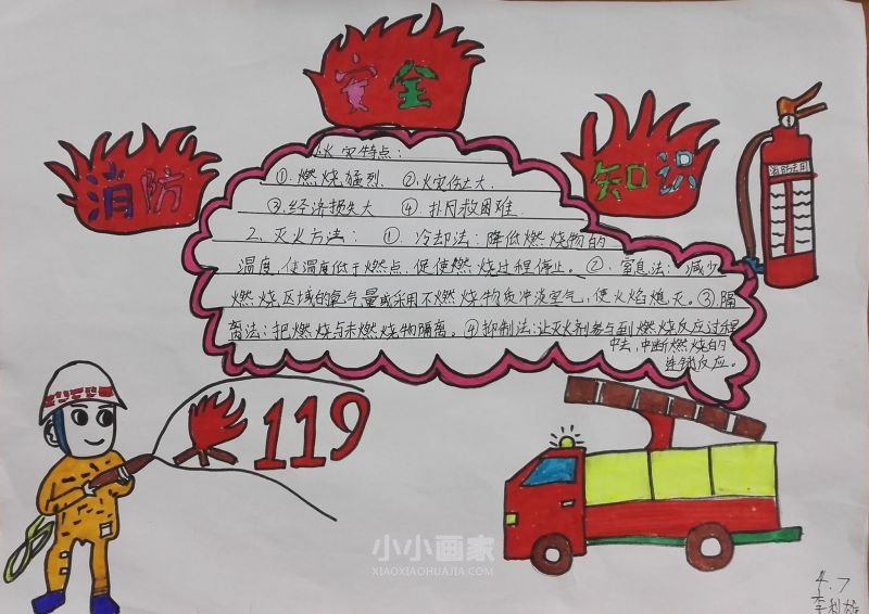 “关注消防平安你我”手抄报图片大全简单四年级- www.chuantongba.top