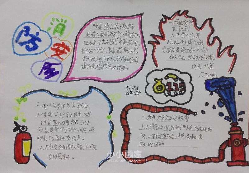“关注消防平安你我”手抄报图片大全简单四年级- www.chuantongba.top
