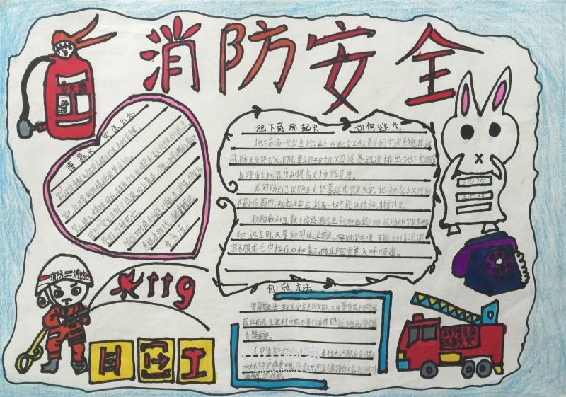 119消防安全手抄报图片内容三年级- www.chuantongba.top