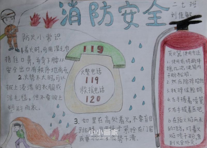 消防安全关系你我他手抄报内容图片二年级- www.chuantongba.top