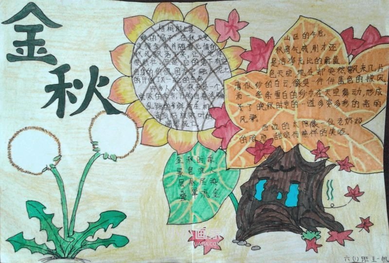 金秋时节手抄报图片内容漂亮六年级- www.chuantongba.top