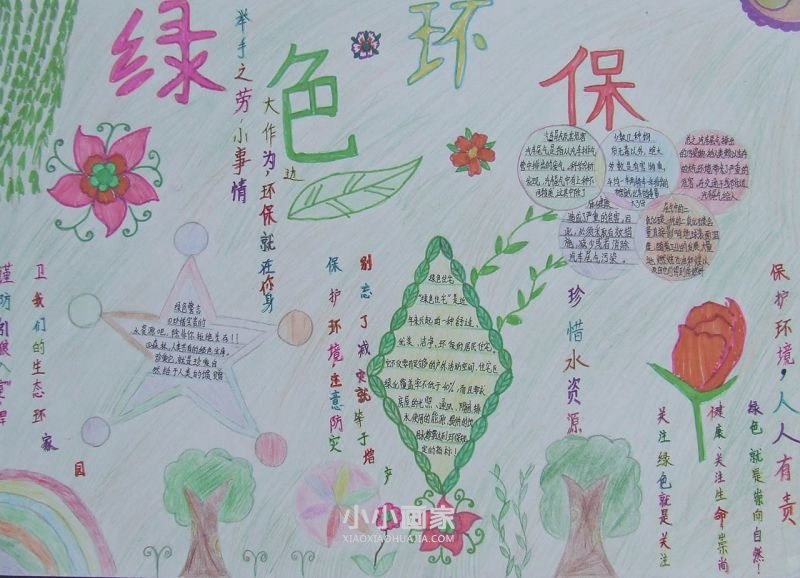 绿色环保手抄报图片内容漂亮七年级- www.chuantongba.top