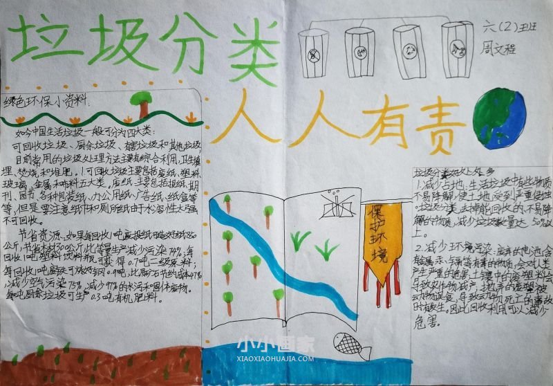 垃圾分分类资源不浪费手抄报内容图片简单六年级- www.chuantongba.top