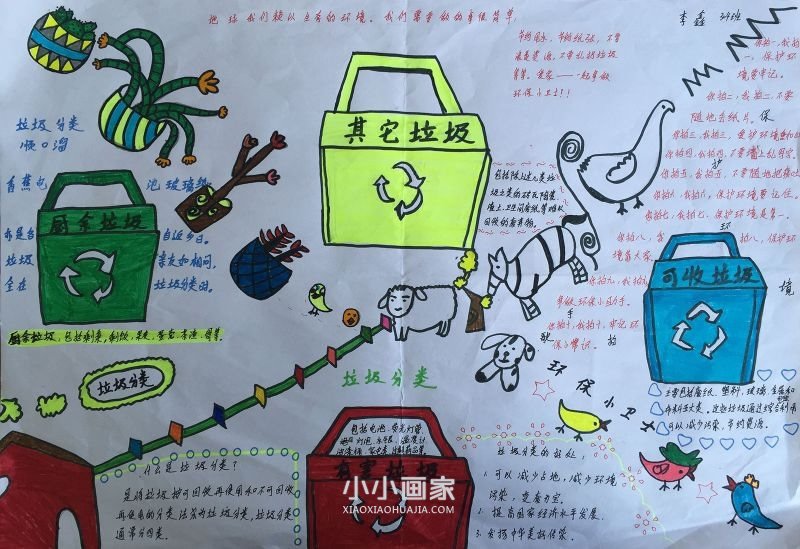 三年级垃圾分类手抄报图片内容简单又美丽- www.chuantongba.top