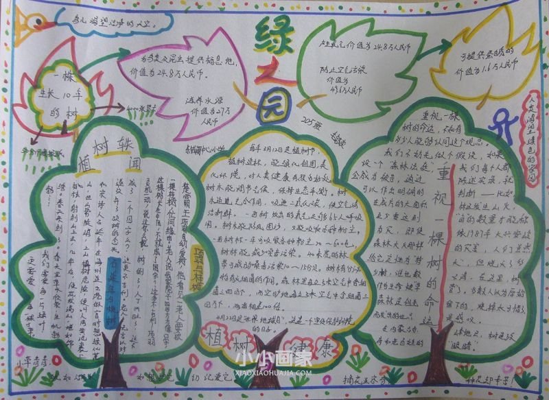 绿色家园手抄报图片内容简单漂亮二年级- www.chuantongba.top