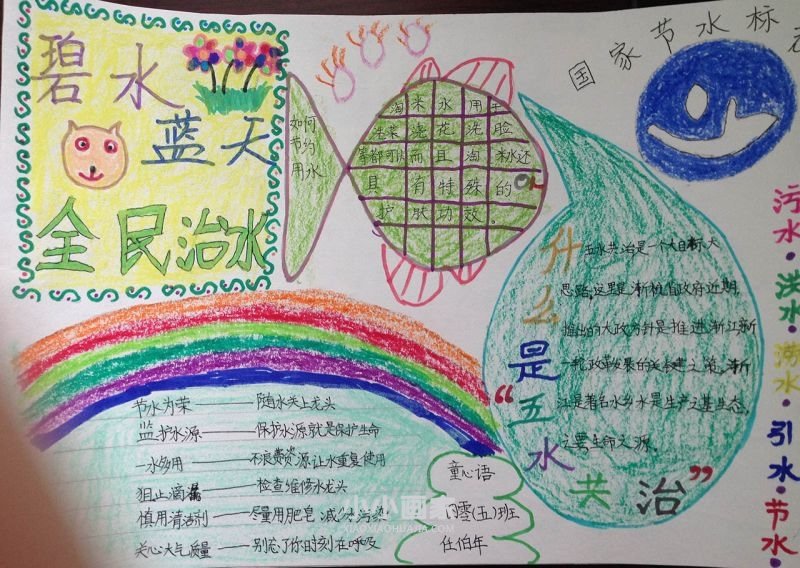 五水共治从我做起手抄报图片漂亮四年级- www.chuantongba.top