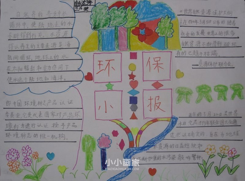 环保小报手抄报图片简单三年级- www.chuantongba.top